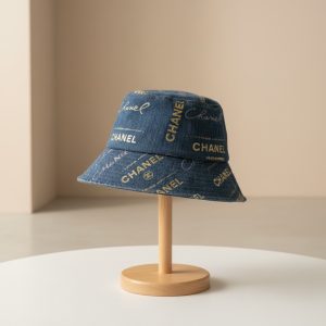Denim Monogram Bucket Hat
