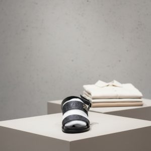 Stealth Monogram Sandals