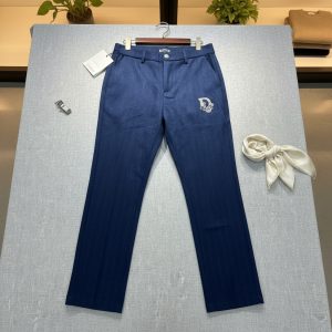 Blue Dior Embroidered Trousers