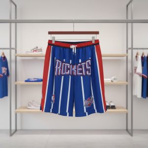 Blue & Red Houston Rockets Shorts
