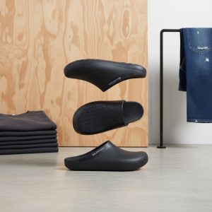 Balenciaga Black Slides/Mule
