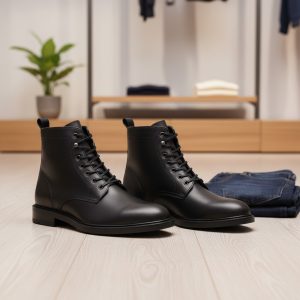 Tactical Edge Premium Leather Ankle Boots