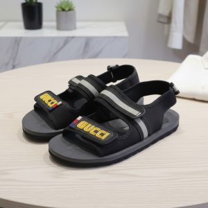 Black Gucci Strappy Sandals