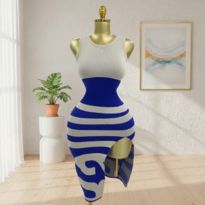 The Santorini Blue Knit Set