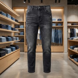 Faded Dark Grey/Black Slim Jeans