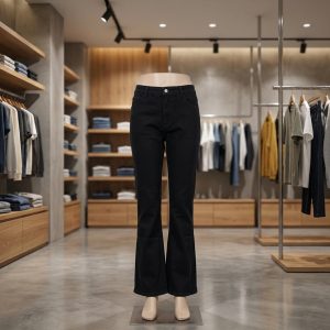 Solid Black Flare Jeans