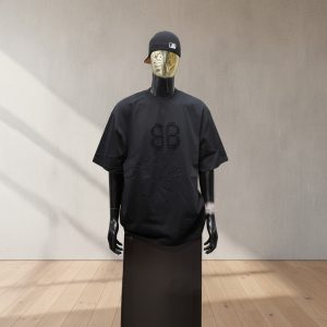 Black "BB" Monogram Oversized Tee