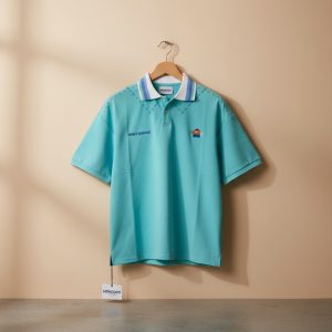 Turquoise "World Hondoco" Polo Shirt