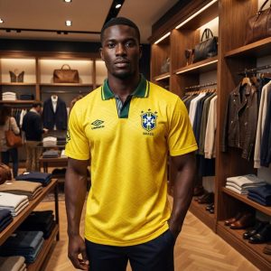 The Canarinho Yellow Polo Brazil Style