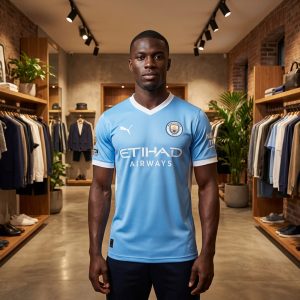 Sky Blue V-Neck (Manchester City Style)