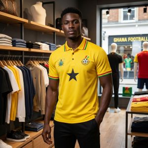 Ghana (Yellow with Black Star Polo)